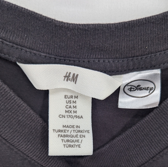 3/$20 H&M Disney Mickey Mouse Grey T-shirt Size Medium - Picture 3 of 6